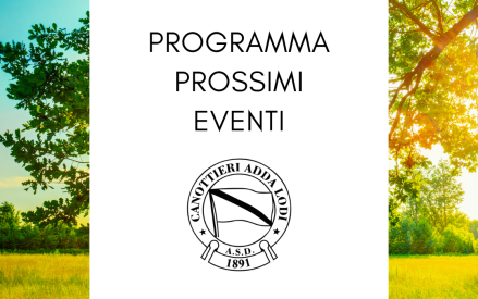 PROGRAMMA PROSSIMI EVENTI