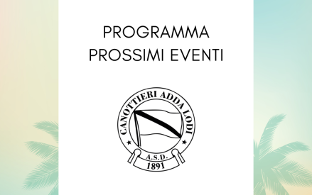 PROGRAMMA PROSSIMI EVENTI
